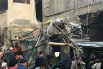  قتلى وجرحى بانفجار دمّر منزلا في غزة