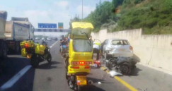 اصابة خطرة لشخص بحادث طرق على شارع 20