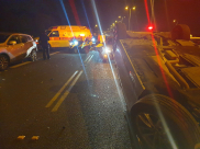  انقلاب سيارة واصابة سائقها في بيت دجن قرب يافا 