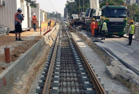  صور: بدء العمل بإنشاء المسار الخاص بالقطار الخفيف جنوب شارع شديروت يروشلايم بيافا