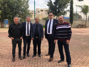 الرملة: وفد من البلدية واعضائها العرب في زيارة لرياض الأطفال بحي الرباط