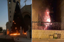 سخنين: إحراق شجرتي الميلاد المجيد فجر اليوم