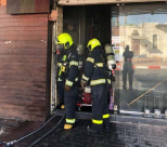  اللد: حريق داخل محل تجاري في المدينة