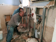 قائمة الوحدة من أجل الرملة تباشر بترميم بيتين لعائلات مستورة في الرملة