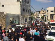 أهالي كفرقاسم يشيعون جثماني الشابين فادي صرصور ومحمد عامر 