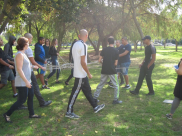  جولة ترفيهية لطلاب المدرسة التكنولوجية عمال في متنزه نهر العوجا