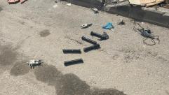  ضبط 5 عبوات محلية الصنع في اللد 