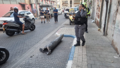  القبة الحديدية تتعقب صاروخاً في سماء يافا 