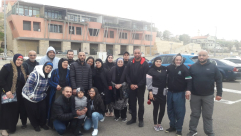  بالصور: انطلاق الفوج الرابع من معتمري يافا الى الديار الحجازية 