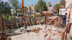  فيديو: المركز الجماهيري بيافا يواصل بناء قاعة اللياقة البدنية