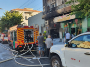 يافا: حريق داخل محل تجاري في شارع سلمة