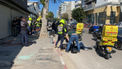 اصابة متوسطة لشخصين بحادث دهس شرق مدينة يافا 