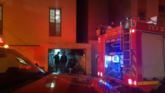 فيديو : حريق داخل شقة سكنية في شارع إبن سينا بمدينة يافا