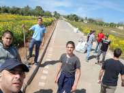 طلاب المدرسة التكنولوجية يشاركون في يوم تطوعي بمقبرة طاسو