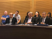 النائب اليافاوي سامي ابو شحادة يستلم مكتبه في الكنيست الاسرائيلي 