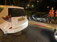   الرملة: اصابة طفيفة لسائق دراجة نارية بحادث طرق 