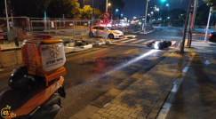  يافا: إصابة حرجة لراكب دراجة نارية بحادث طرق مروّع 
