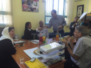 لجنة الآباء في مدرسة أجيال الابتدائية تجتمع بمدير عام البلدية ومدير عام المكملة ليافا