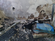 بعد منتصف الليل - 9 إصابات طفيفة اثر اندلاع حريق بمبنى سكني في اللد