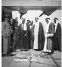  صور نادرة للملك فيصل آل سعود في مطار اللد عام 1940