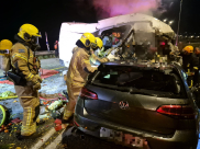 مصرع 5 فلسطينيين بحادث طرق على شارع 60 قرب الضفة الغربية