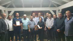  بالصور: قائمة النداء العربي اللداوية تُهنئ المهندس جمال ابو صيام بدخول المجلس البلدي