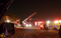  دهمش: 8 إصابات بالاختناق اثر حريق كبير بأحد البيوت 