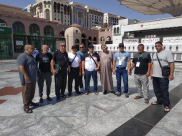 حجاج مدينتي اللد والرملة يصلّون المدينة المنوّرة 