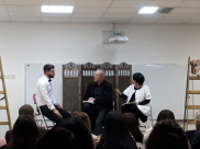  صور: مسرحية بعنوان "سلالم" للبروفيسور رياض اغبارية في مدرسة أجيال الثانوية بيافا