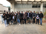 المحامي أمير بدران يُلقي محاضرة لطلاب الصفوف التاسع والعاشر في مدرسة الفرير بيافا