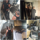 تمهيداً لبدء مشروع ترميمه.. تنظيف وإخلاء بيت تعرّض للاحتراق بيافا