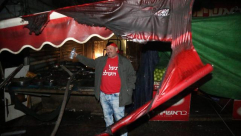 الليلة الماضية: حريق كبير في سوق الكرمل شمال يافا يطال 3 محلات تجارية 