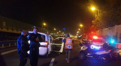 الليلة الماضية - اصابة 3 اشخاص بحادث طرق قرب يافا 