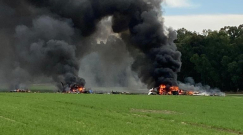 مصرع شخصين اثر تحطم طائرة مروحية قرب رهط 