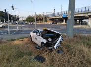  اصابة شخص بحادث طرق ذاتي شرق يافا 