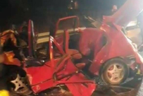 مصرع 4 مواطنين واصابة 3 بجراح خطرة بحادث سير بالخليل