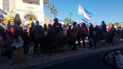  يافا: تظاهرة في منطقة دوار الساعة