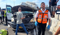  مصرع حمزة محمد ملحم وريما فؤاد ملحم من عرعرة اثر سقوط اللافتة الضخمة