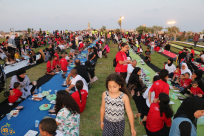  شاهد: تقرير لقناة رؤيا الفضائية حول اضخم افطار جماعي بيافا 