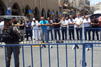 الاعتداء على المرابطين أمام باب الأسباط واصابة خطيرة في العيزرية