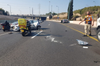  اصابة 3 اشخاص بحادث طرق متسلسل قرب مفرق فولفسون 