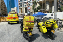  اصابة متوسطة لعامل اثر سقوطه من علو في تل ابيب 