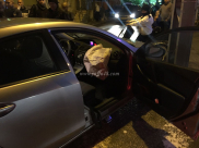 بالصور: اصابة طفيفة لسائق دراجة نارية بحادث طرق في يافا