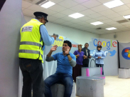 بالصور: مسرحية "عنتر نت" في مدرسة اجيال الثانوية 