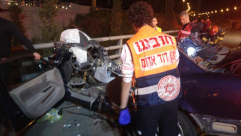 بالفيديو: مصرع 4 شبان عرب واصابة 3 آخرين بحادث طرق مروّع قرب مدينة الرملة 