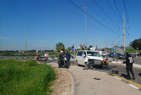  اصابة خطيرة لشخصين بحادث طرق قرب مدينة الرملة