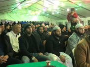 بالصور : خيمة الهدى تُنظم أمسية دينية في مقبرة طاسو بمدينة بيافا