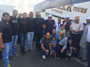  بالصور: عودة فوج جديد من حجاج اللد والرملة الى ديارهم سالمين 