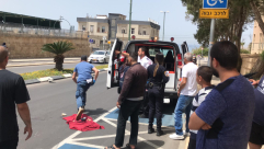 فيديو: إصابة متوسطة لشخص اثر تعرضه لحادث دهس بيافا