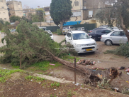  فيديو وصور: انقطاع للتيار الكهربائي وأضرار في اللد والرملة بسبب الرياح